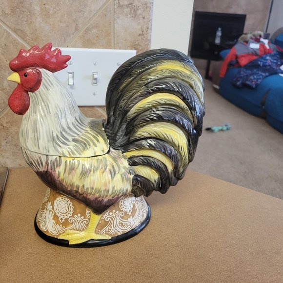 Discontinued Tuscan Rooster Cookie Jar - Picture 1 of 5